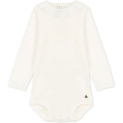 Petit Bateau Body Col Claudine Coton Bio Blanc 6 mois - Publicité Petit Bateau Body Col Claudine Coton Bio Blanc 6 mois - Publicité