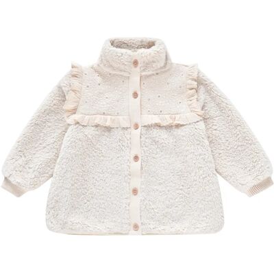 Louise Misha Manteau Façon Fourrure Rosanna Ecru 4 ans - Publicité Louise Misha Manteau Façon Fourrure Rosanna Ecru 4 ans - Publicité