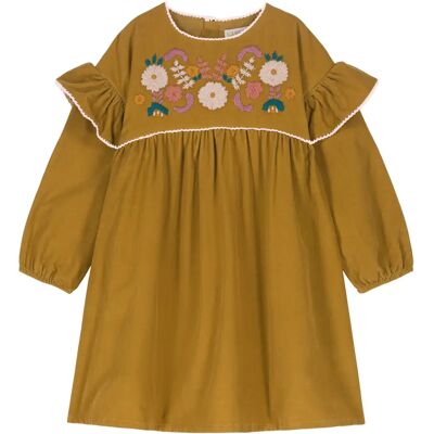 Louise Misha Robe Velours Milleraies Illia Ocre 6 mois - Publicité Louise Misha Robe Velours Milleraies Illia Ocre 6 mois - Publicité