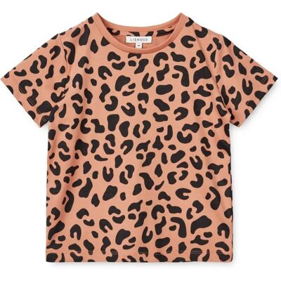 Liewood T-Shirt Coton Bio Léopard Apia Rose 6 mois - Publicité Liewood T-Shirt Coton Bio Léopard Apia Rose 6 mois - Publicité