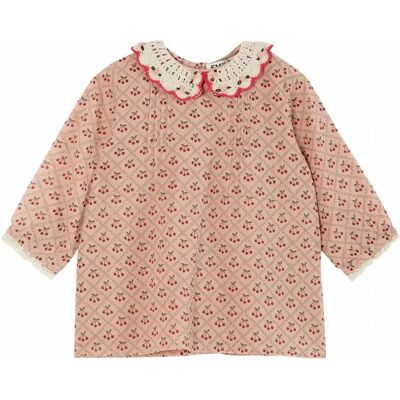 Emile et Ida Robe Fleurie Col Crochet Brodé Main Bébé Rose pâle 3 mois - Publicité Emile et Ida Robe Fleurie Col Crochet Brodé Main Bébé Rose pâle 3 mois - Publicité