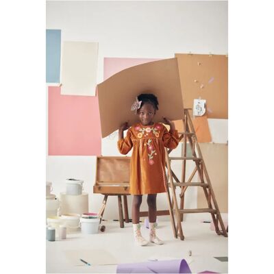 Louise Misha Robe Linoa Velours Milleraies Caramel 2 ans - Publicité Louise Misha Robe Linoa Velours Milleraies Caramel 2 ans - Publicité