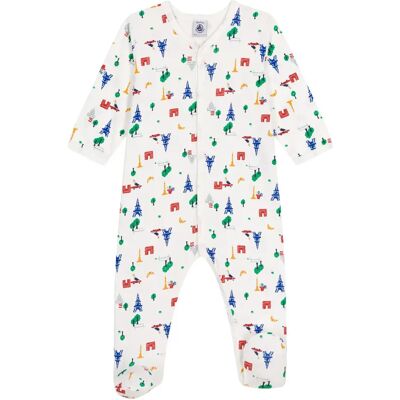 Petit Bateau Pyjama Dors Bien Paris Blanc 18 mois - Publicité Petit Bateau Pyjama Dors Bien Paris Blanc 18 mois - Publicité