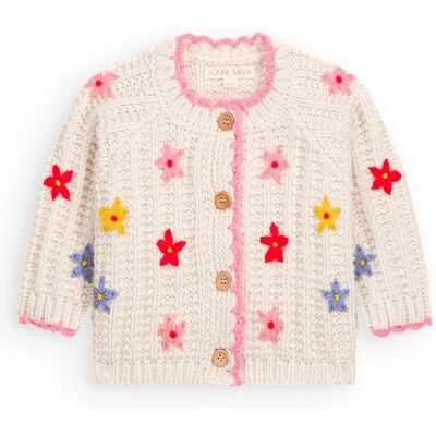 Louise Misha Ensemble Cardigan et Bloomer Mony Laine Crème 3 mois - Publicité Louise Misha Ensemble Cardigan et Bloomer Mony Laine Crème 3 mois - Publicité