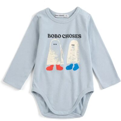 Bobo Choses Body Fantômes Coton Bio Bleu ciel 3 mois - Publicité Bobo Choses Body Fantômes Coton Bio Bleu ciel 3 mois - Publicité