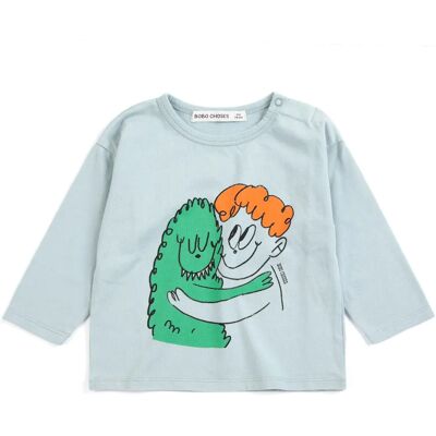 Bobo Choses T-shirt Monstre Coton Bio Bébé Bleu ciel 3 mois - Publicité Bobo Choses T-shirt Monstre Coton Bio Bébé Bleu ciel 3 mois - Publicité