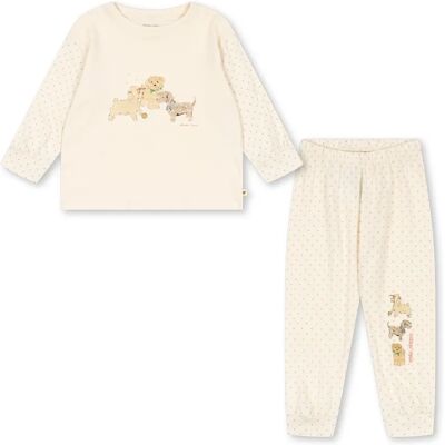 Konges Sløjd Ensemble T-shirt et Pantalon Chiots Coton Bio Ecru 18 mois - Publicité Konges Sløjd Ensemble T-shirt et Pantalon Chiots Coton Bio Ecru 18 mois - Publicité