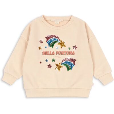 Konges Sløjd Sweat Sequins Lou Bella Fortuna Coton Bio Crème 3 ans - Publicité Konges Sløjd Sweat Sequins Lou Bella Fortuna Coton Bio Crème 3 ans - Publicité
