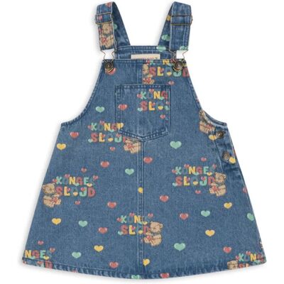 Konges Sløjd Robe Magot Oursons Denim Coton Bio Bleu 18 mois - Publicité Konges Sløjd Robe Magot Oursons Denim Coton Bio Bleu 18 mois - Publicité