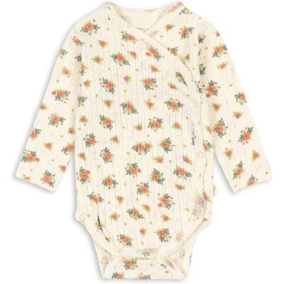 Konges Sløjd Body Croisé Pointelle Minnie Fleuri Coton Bio Ecru 0/1 mois - Publicité Konges Sløjd Body Croisé Pointelle Minnie Fleuri Coton Bio Ecru 0/1 mois - Publicité