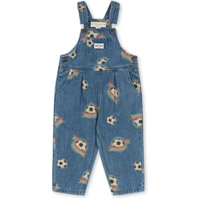 Konges Sløjd Salopette Magot Football Denim Coton Bio Bleu 12 mois - Publicité Konges Sløjd Salopette Magot Football Denim Coton Bio Bleu 12 mois - Publicité