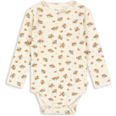 Konges Sløjd Body Pointelle Minnie Fleuri Coton Bio Ecru 9 mois - Publicité Konges Sløjd Body Pointelle Minnie Fleuri Coton Bio Ecru 9 mois - Publicité