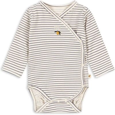 Konges Sløjd Body Croisé Basic Rayé Coton Bio Ecru 0/1 mois - Publicité Konges Sløjd Body Croisé Basic Rayé Coton Bio Ecru 0/1 mois - Publicité