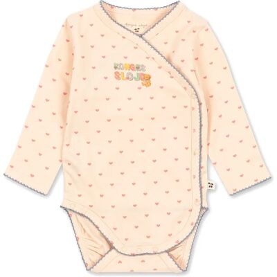 Konges Sløjd Body Cœurs Coton Bio Rose 0/1 mois - Publicité Konges Sløjd Body Cœurs Coton Bio Rose 0/1 mois - Publicité