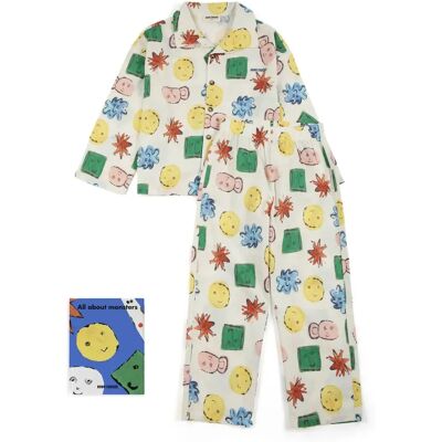 Bobo Choses Ensemble Chemise et Pantalon Brodé Coton Bio Ecru 2/3 ans - Publicité Bobo Choses Ensemble Chemise et Pantalon Brodé Coton Bio Ecru 2/3 ans - Publicité