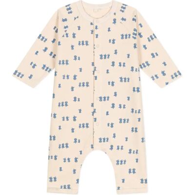 Petit Bateau Combinaison Molleton Poussins Beige 6 mois - Publicité Petit Bateau Combinaison Molleton Poussins Beige 6 mois - Publicité
