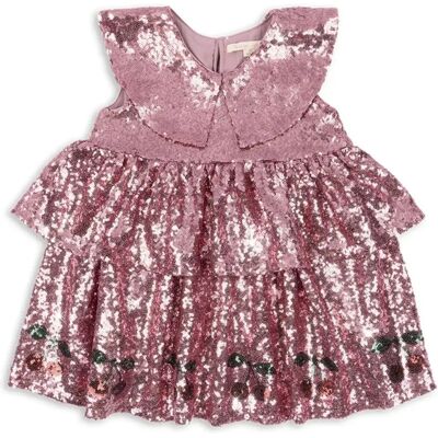 Konges Sløjd Robe Starla Sequins Rose 18 mois - Publicité Konges Sløjd Robe Starla Sequins Rose 18 mois - Publicité