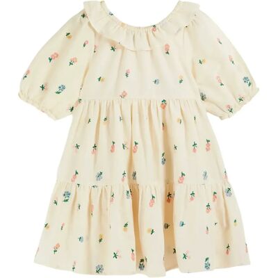 Emile et Ida Robe Brodée Fleurs Jaune pâle 3 ans - Publicité Emile et Ida Robe Brodée Fleurs Jaune pâle 3 ans - Publicité