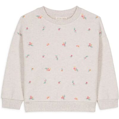Louise Misha Sweat Rosalia Coton Bio Beige chiné 6 mois - Publicité Louise Misha Sweat Rosalia Coton Bio Beige chiné 6 mois - Publicité