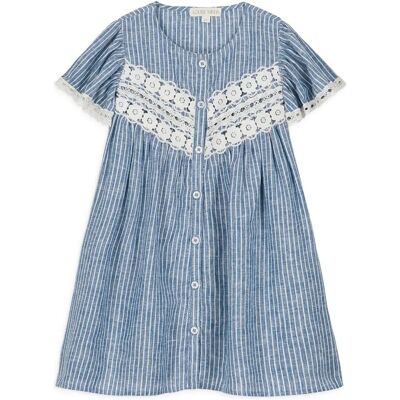 Louise Misha Robe Morlina Lin Bleu 2 ans - Publicité Louise Misha Robe Morlina Lin Bleu 2 ans - Publicité