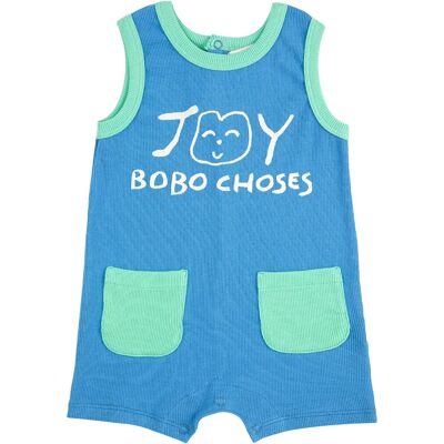 Bobo Choses Combishort Joy Coton Bio Bleu 12 mois - Publicité Bobo Choses Combishort Joy Coton Bio Bleu 12 mois - Publicité