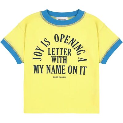 Bobo Choses T-Shirt Joy Coton Bio Jaune 6/7 ans - Publicité Bobo Choses T-Shirt Joy Coton Bio Jaune 6/7 ans - Publicité