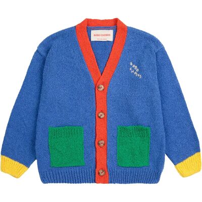 Bobo Choses Cardigan Colorblock Coton Bio Bleu 12 mois - Publicité Bobo Choses Cardigan Colorblock Coton Bio Bleu 12 mois - Publicité
