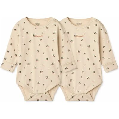 Liewood Lot 2 Bodies Yanni Pêches Coton Bio Ecru 3/6 mois - Publicité Liewood Lot 2 Bodies Yanni Pêches Coton Bio Ecru 3/6 mois - Publicité