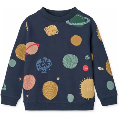 Liewood Sweat Thora Planètes Coton Bio Bleu marine 18/24 mois - Publicité Liewood Sweat Thora Planètes Coton Bio Bleu marine 18/24 mois - Publicité