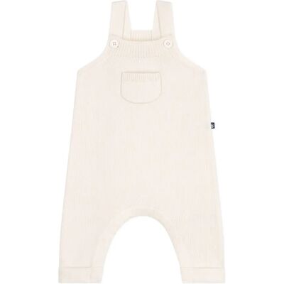 Petit Bateau Salopette Maille Laine Ecru 1 mois - Publicité Petit Bateau Salopette Maille Laine Ecru 1 mois - Publicité