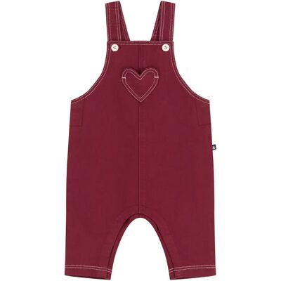 Petit Bateau Salopette Cœur Bordeaux 18 mois - Publicité Petit Bateau Salopette Cœur Bordeaux 18 mois - Publicité