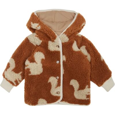 Emile et Ida Manteau Façon Sherpa Ecureuils Bébé Marron 12 mois - Publicité Emile et Ida Manteau Façon Sherpa Ecureuils Bébé Marron 12 mois - Publicité