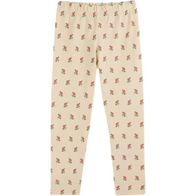 Emile et Ida Legging Fleuri Coton Bio Beige 3 mois - Publicité Emile et Ida Legging Fleuri Coton Bio Beige 3 mois - Publicité