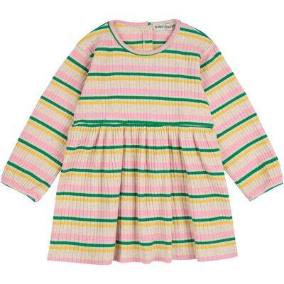 Bobo Choses Robe Rayée Côtelée Coton Bio Ecru 6 mois - Publicité Bobo Choses Robe Rayée Côtelée Coton Bio Ecru 6 mois - Publicité