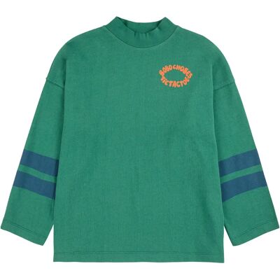 Bobo Choses T-shirt Col Montant Tic Tac Toe Coton Bio Vert 6/7 ans - Publicité Bobo Choses T-shirt Col Montant Tic Tac Toe Coton Bio Vert 6/7 ans - Publicité