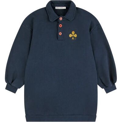 Bobo Choses Robe Sweat Polo Coton Bio Bleu marine 8/9 ans - Publicité Bobo Choses Robe Sweat Polo Coton Bio Bleu marine 8/9 ans - Publicité