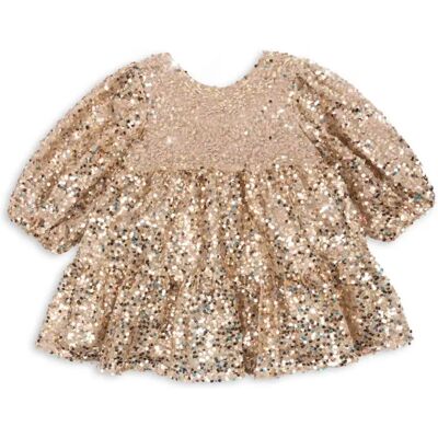 Konges Sløjd Robe Sequins Lila Doré 7/8 ans - Publicité Konges Sløjd Robe Sequins Lila Doré 7/8 ans - Publicité