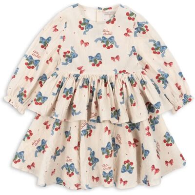Konges Sløjd Robe Elin Noeurs Coton Bio Beige 2 ans - Publicité Konges Sløjd Robe Elin Noeurs Coton Bio Beige 2 ans - Publicité