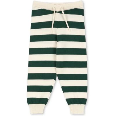 Konges Sløjd Pantalon Manis Rayures Larges Maille Coton Bio Ecru 12 mois - Publicité Konges Sløjd Pantalon Manis Rayures Larges Maille Coton Bio Ecru 12 mois - Publicité