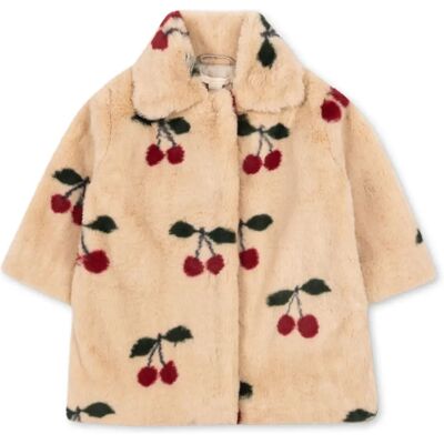 Konges Sløjd Manteau Façon Fourrure Fuzzie Cerises Beige 18 mois - Publicité Konges Sløjd Manteau Façon Fourrure Fuzzie Cerises Beige 18 mois - Publicité