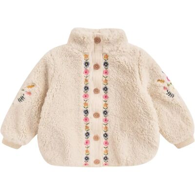 Louise Misha Manteau Façon Fourrure Rosinna Crème 12 mois - Publicité Louise Misha Manteau Façon Fourrure Rosinna Crème 12 mois - Publicité