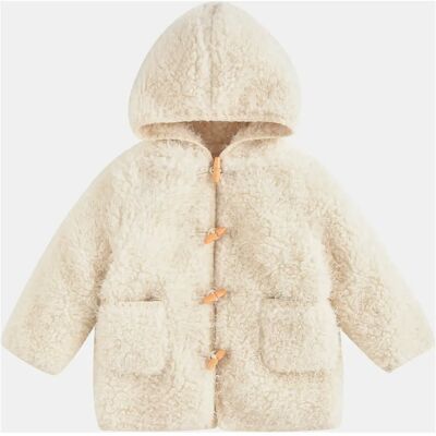 Louise Misha Manteau Façon Fourrure Dimia Crème 12 mois - Publicité Louise Misha Manteau Façon Fourrure Dimia Crème 12 mois - Publicité