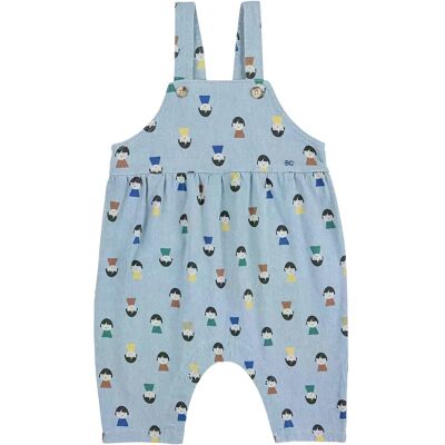 Bobo Choses Salopette en Jean Pions Bleu Clair 12 mois - Publicité Bobo Choses Salopette en Jean Pions Bleu Clair 12 mois - Publicité