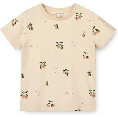Liewood T-shirt Apia Pêches Coton Bio Ecru 9/12 mois - Publicité Liewood T-shirt Apia Pêches Coton Bio Ecru 9/12 mois - Publicité