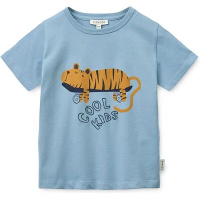 Liewood T-shirt Apia Tigre Coton Bio Bleu 9/12 mois - Publicité Liewood T-shirt Apia Tigre Coton Bio Bleu 9/12 mois - Publicité