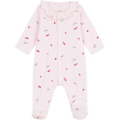 Petit Bateau Pyjama Dors Bien Col Fleuri Coton Bio Rose Naissance - Publicité Petit Bateau Pyjama Dors Bien Col Fleuri Coton Bio Rose Naissance - Publicité