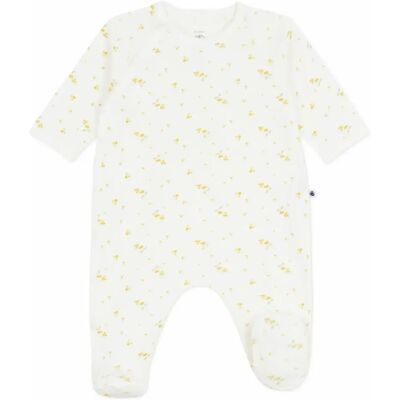 Petit Bateau Pyjama Dors Bien Pressions Fleuri Coton Bio Blanc Naissance - Publicité Petit Bateau Pyjama Dors Bien Pressions Fleuri Coton Bio Blanc Naissance - Publicité
