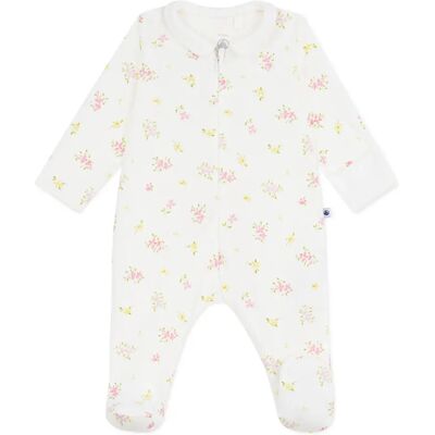 Petit Bateau Pyjama Dors Bien Fleuri Coton Bio Blanc 3 mois - Publicité Petit Bateau Pyjama Dors Bien Fleuri Coton Bio Blanc 3 mois - Publicité