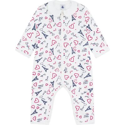 Petit Bateau Pyjama Dors Bien Paris Blanc 3 mois - Publicité Petit Bateau Pyjama Dors Bien Paris Blanc 3 mois - Publicité