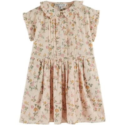 Emile et Ida Robe Fleurie Coton Bio Rose pâle 2 ans - Publicité Emile et Ida Robe Fleurie Coton Bio Rose pâle 2 ans - Publicité
